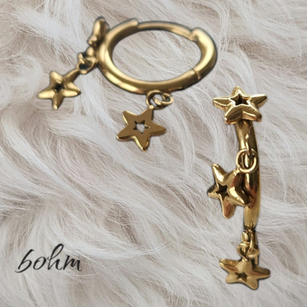 BOHM boucles d’oreilles anneaux Étoiles