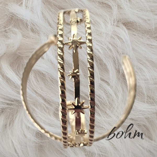 BOHM boucles d’oreilles puce Créole motif étoile